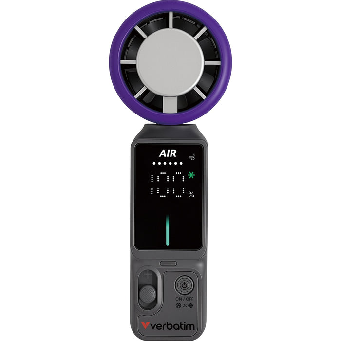 Verbatim Cool 'N' Go Ice Touch Pro Handheld Fan Purple Gris