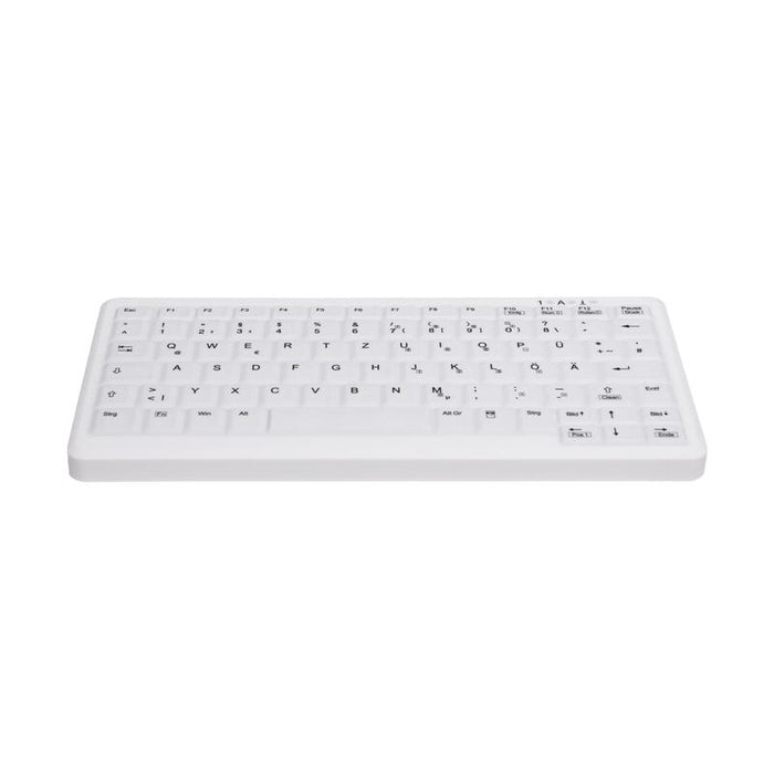 Cherry Ak-C4110 Teclado (Aleman) Higiénico Desinfectable En Diseño De Cuaderno Blanco