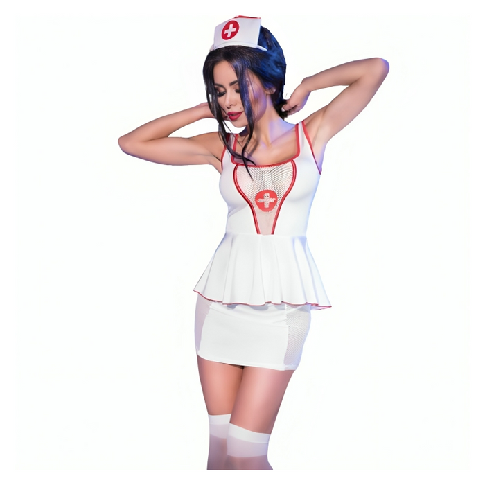 Chilirose - Cr 4160 Disfraz Enfermera Top & Falda L/Xl