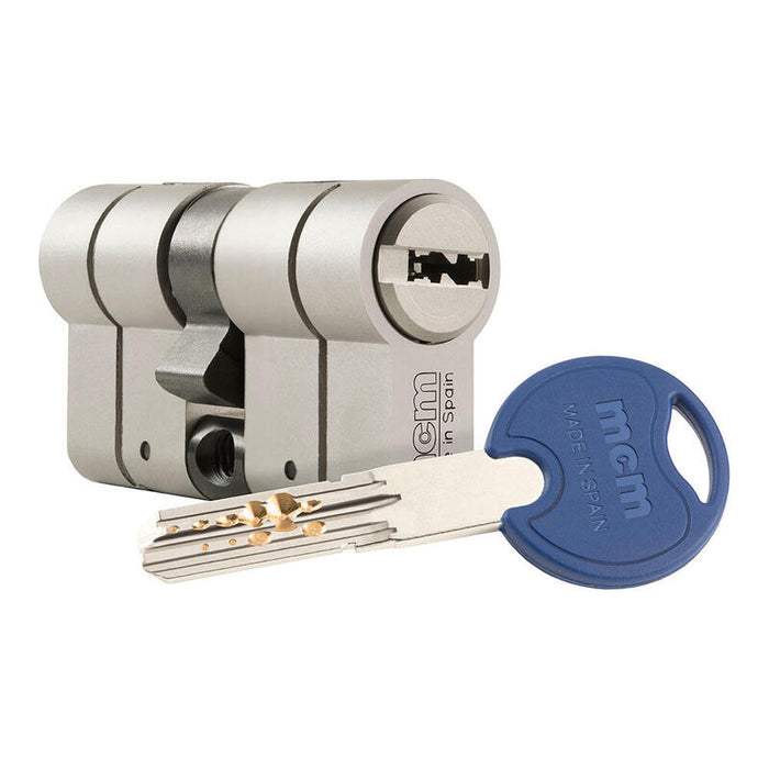 Cilindro Scx+ De Alta Seguridad Anti-Rotura, Antibumping Y Antiganzúa. 30-40 Níquel Y Doble Embrage. Scx+Den:30-40 Mcm