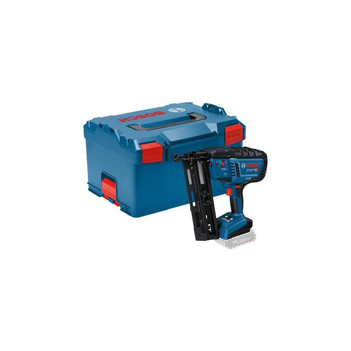Clavadora Bosch Professional Para Madera A Batería Gnh 18v-64-2 Professional Solo, 18 Voltios Azul/Negro, Sin Batería Ni Cargador, En L-Boxx 601482101
