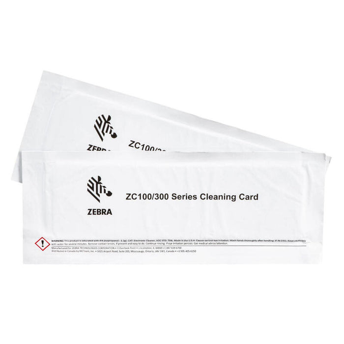 Cleaning Card Kit  Zc100/300  Printed Cards