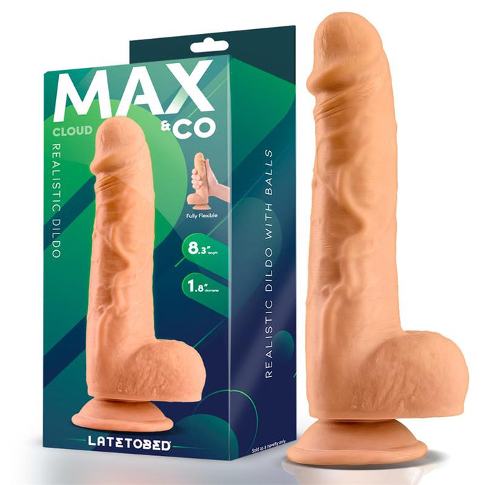 Dildo Cloud  Realista Con Testículos 8.3 Natural