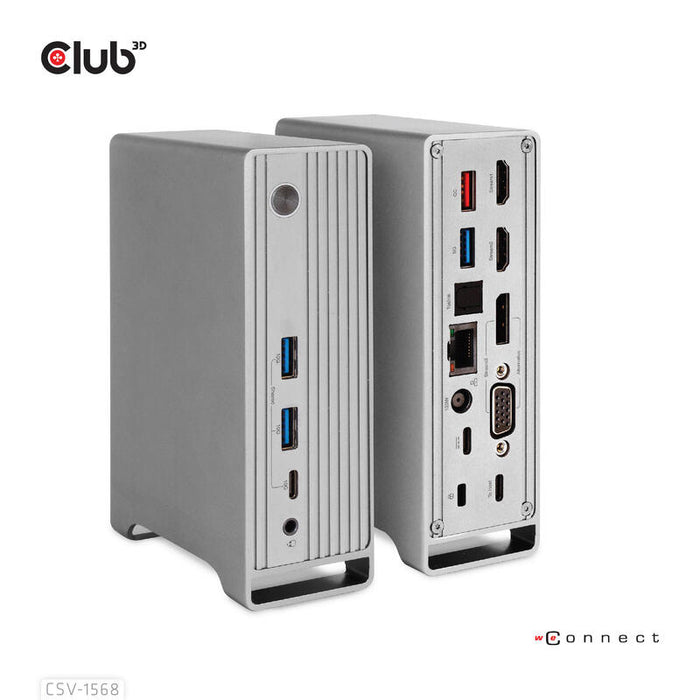 Club 3d Dockingstation - Usb-C - Vga, 2 X Hdmi, Dp