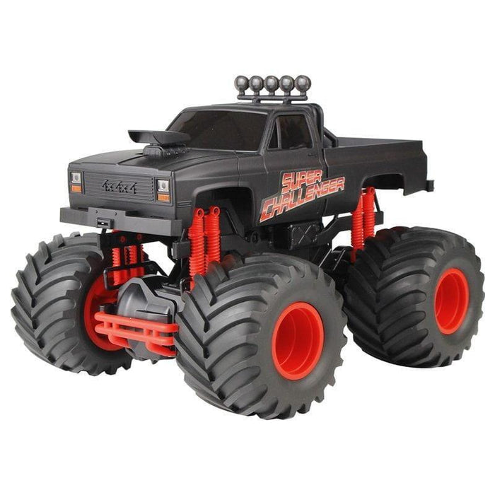 Coche Rc Eléctrico Super Big Wheels Racing Car Dl16a02-1 1/16 Rojo