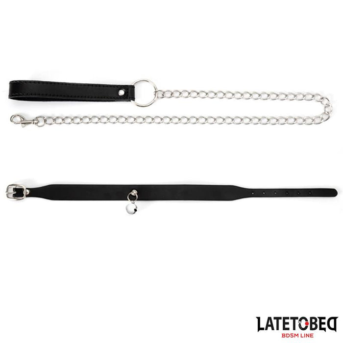 Collar Con Cascabel Y Correa