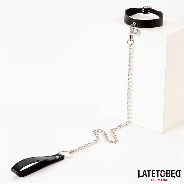 Collar Con Cascabel Y Correa