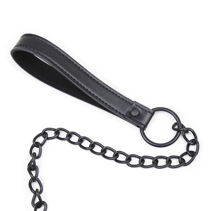 Collar Con Correa Negro