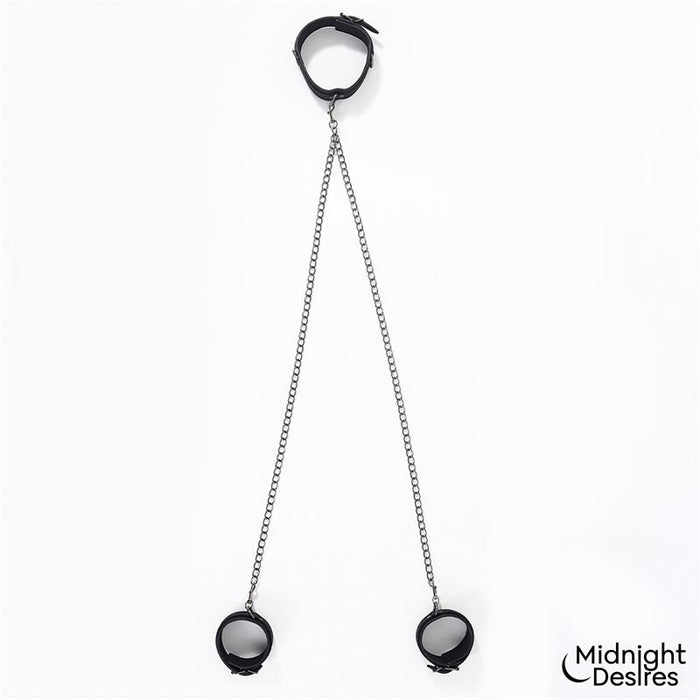 Collar Con Esposas Para Tobillos Con Cadena