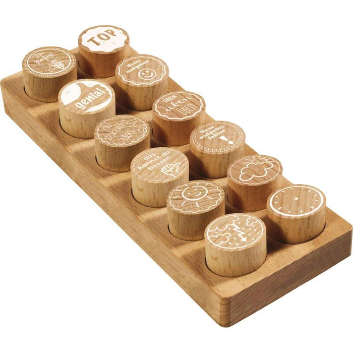 Colop Woodies Mempel-Set "Lehrer-Motiv" Retail