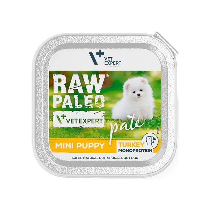 Comida Húmeda Para Cachorros Raw Paleo Paté Mini Puppy Pavo  150 G