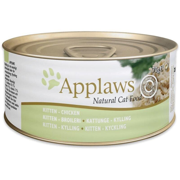 Comida Húmeda Para Gatos Applaws Natural Cat Food Kitten Chicken  70g