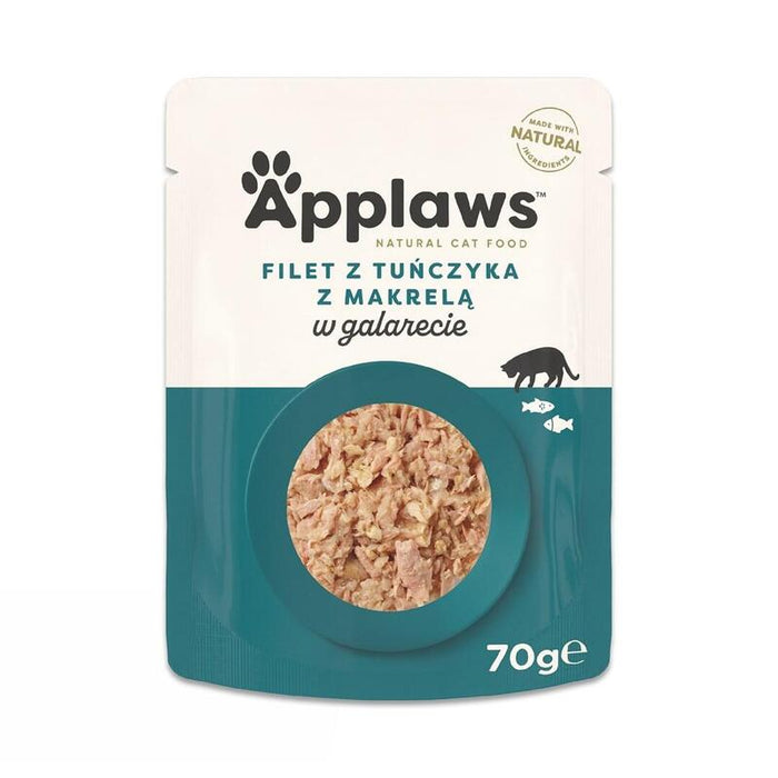 Comida Húmeda Para Gatos Applaws Tuna Fillet With Mackerel In Jelly  70g