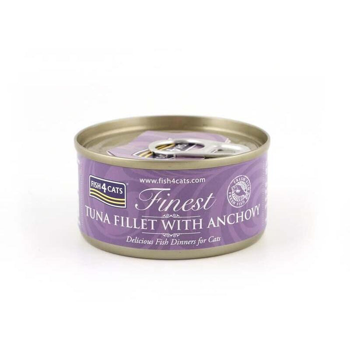 Comida Húmeda Para Gatos Fish4cats Tuna Fillet With Anchovy 70g