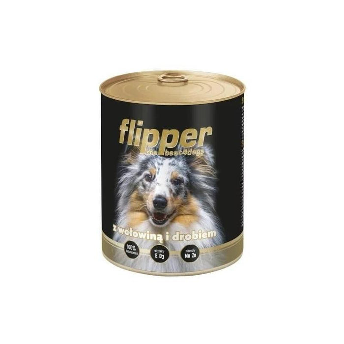 Comida Húmeda Para Perros Dolina Noteci Flipper Con Carne De Vacuno Y De Ave  400 G