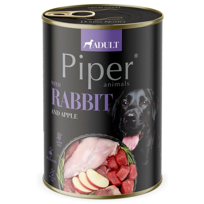 Comida Húmeda Para Perros Dolina Noteci Piper Animals Rabbit And Apple  800g