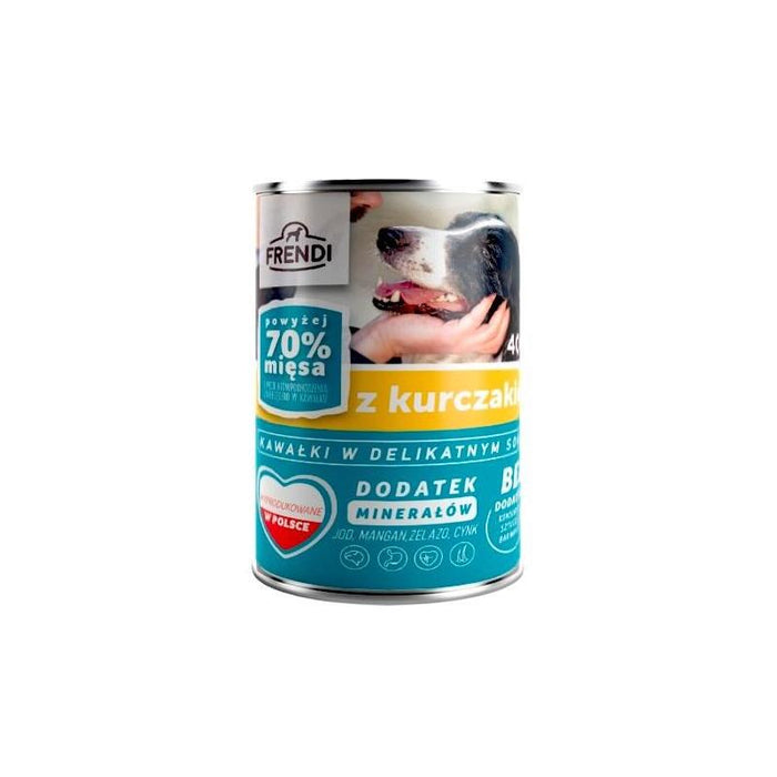 Comida Húmeda Para Perros Frendi Con Trozos De Pollo En Salsa Delicada  400g