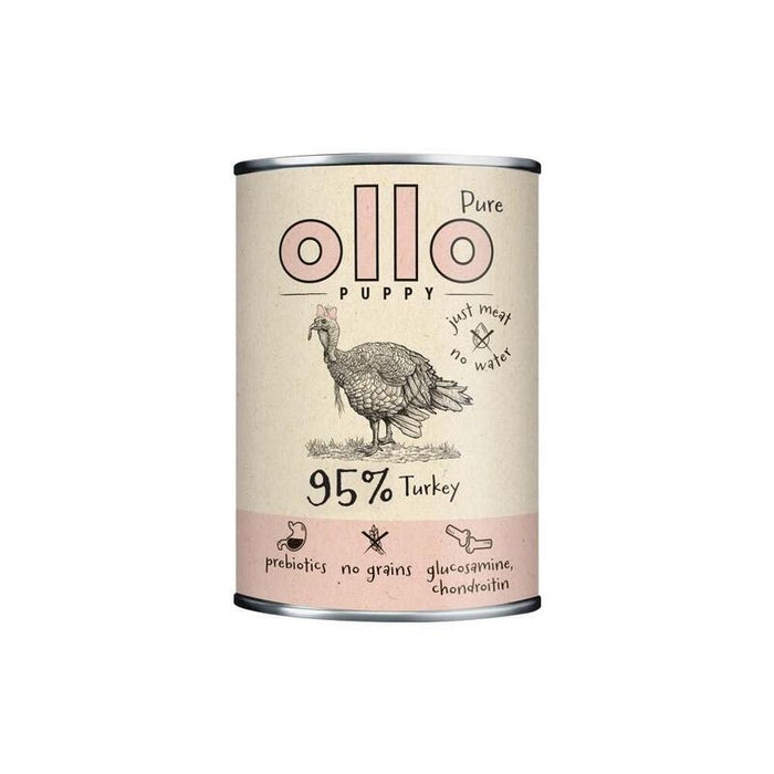Comida Húmeda Para Perros Ollo Puppy Pure Pavo  400 G