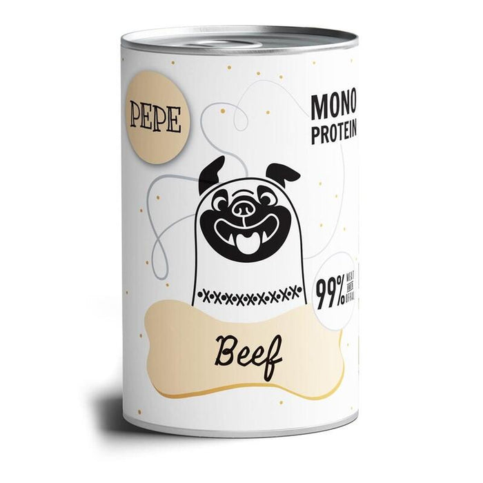 Comida Húmeda Para Perros Paka Zwierzaka Pepe Beef  400g