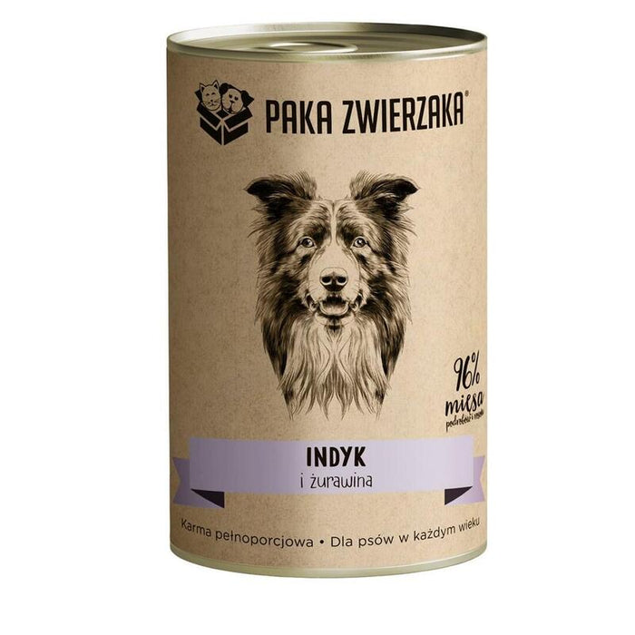 Comida Húmeda Para Perros Paka Zwierzaka Turkey And Cranberries  400g