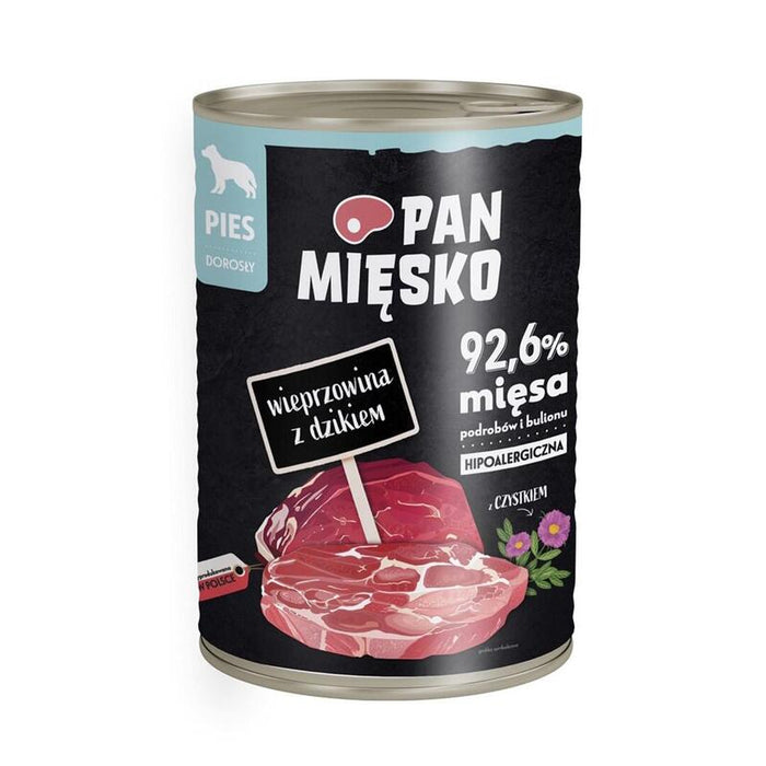 Comida Húmeda Para Perros  Pan Miesko Cerdo Con Jabalí  400g