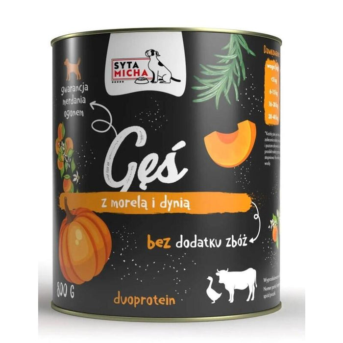 Comida Húmeda Para Perros Syta Micha Goose With Apricots And Pumpkin  800g