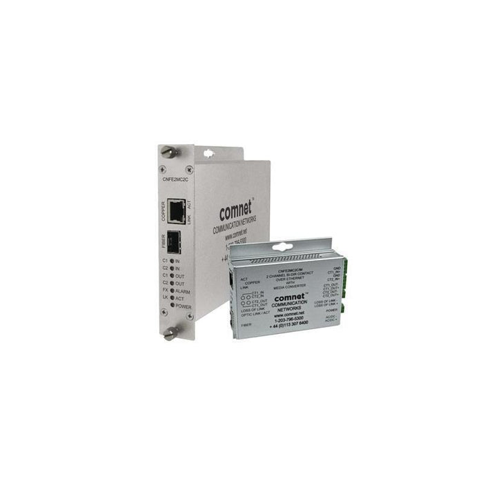 Comnet Cnfe2mc2cm Media Converter, 100 Mb/S , 2 Duplex Contacts, Mini, Sfp Required