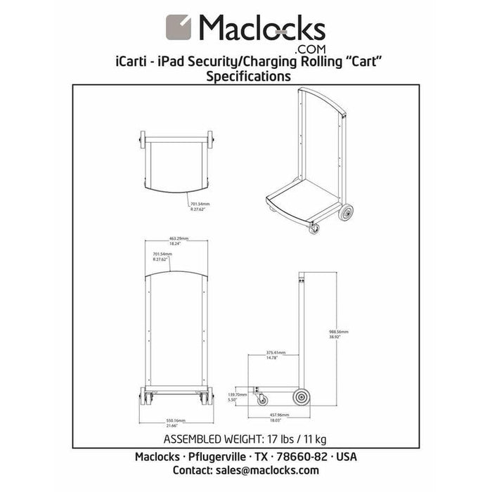 Compulocks Cartipad Duo Blanco Interior