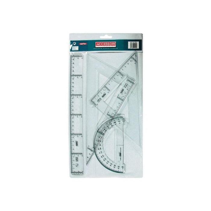 Conjunto Dibujo Escolar Transparente