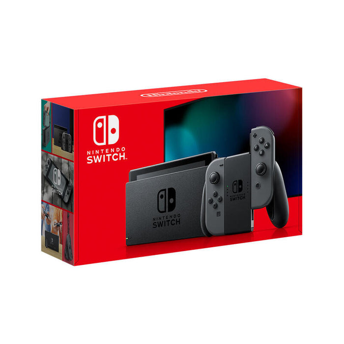 Consola Nintendo Switch Grey V1.1 Consola + Base + 2 Mandos Joy-Con + 2 Correas Para Mandos + Soporte + Cable Hdmi + Adaptador Corriente