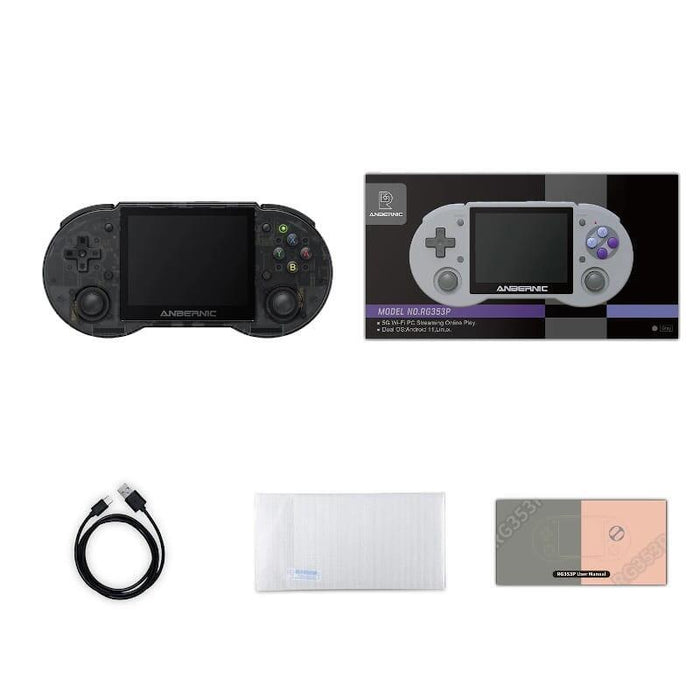 Consola Retro Portátil Anbernic Rg353p 16gb Transparente Negro