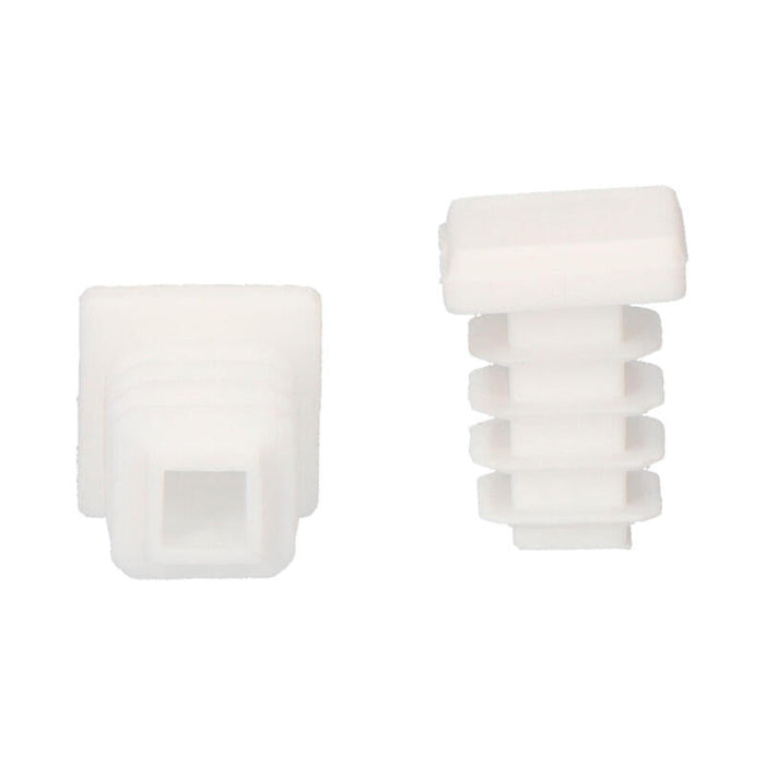 Contera Interior Cuadrada Con Aleta 12x12mm Blanca