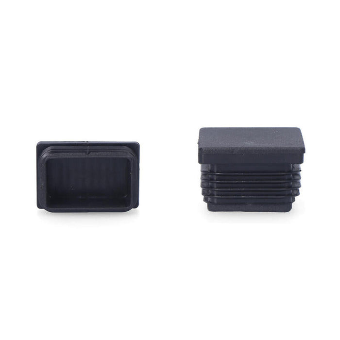 Contera Interior Rectangular Con Aleta 30x20mm Negra