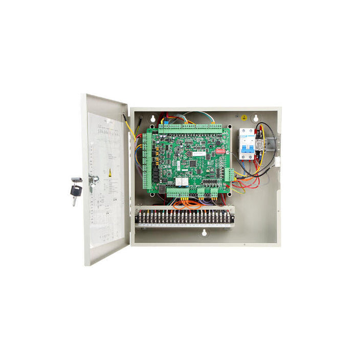 Controladora De 2 Puertas Hikvision Con Caja Y Fuente De Alimentación (Wiegand Y Rs-485)