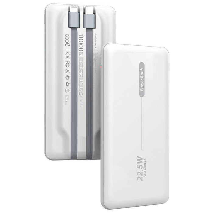 Cool Bateria Externa Universal Power Bank 10.000 Mah Pd 22.5w (2 Cables) Blanco