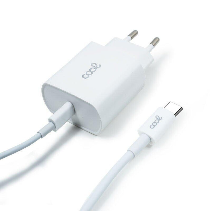 Cool Cargador Red  Entrada Tipo-C Pd + Cable Tipo C 1,2 Metros (20w)