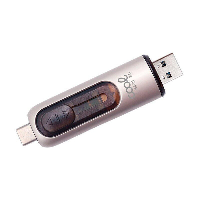 Cool Pen Drive Usb X64 Gb 3.0 Tipo-C / Usb (2 En 1)