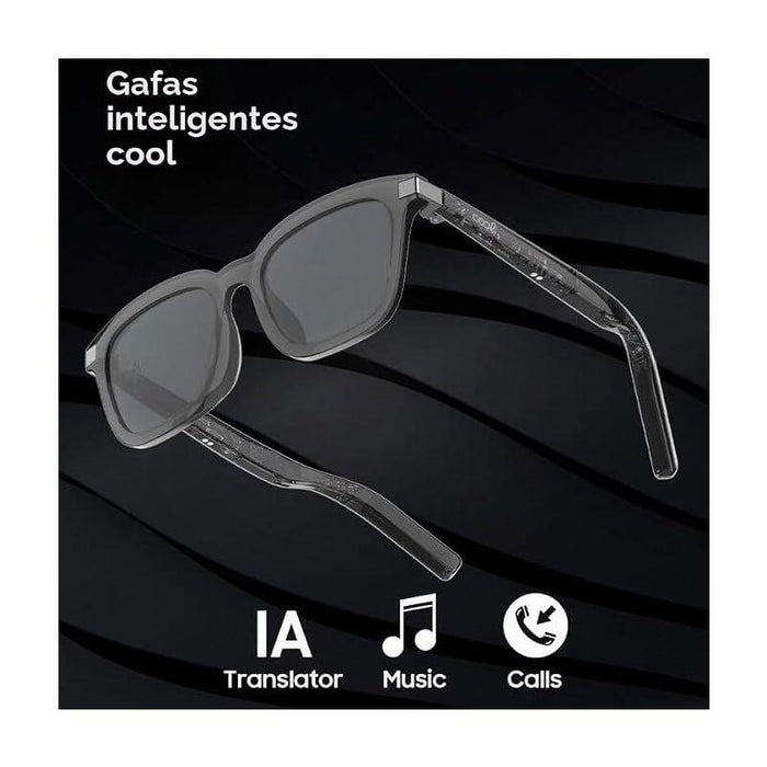 Cool Smart Gafas De Sol Ia Inteligentes Negro (Llamadas, Msica, Traductor)