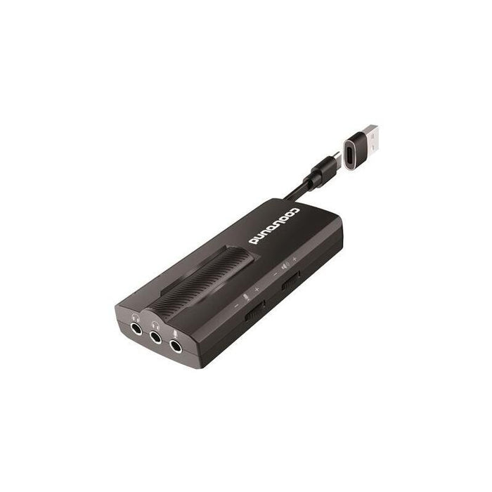 Coolsound Tarjeta De Sonido Externa 7.1 Usb-C - Adaptador A Usb-A - Entradas  Microfono, Auriculares 3.5mm 3 Pin, Auricular + Microfono 3.5mm 4 Pin