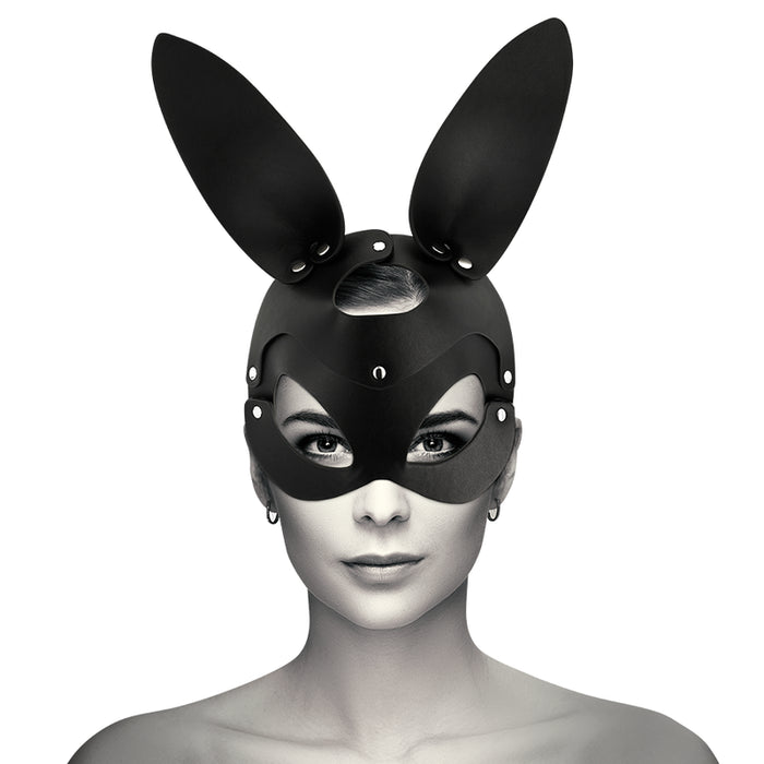 Coquette Chic Desire - Mascara Cuero Vegano Con Orejas De Conejo