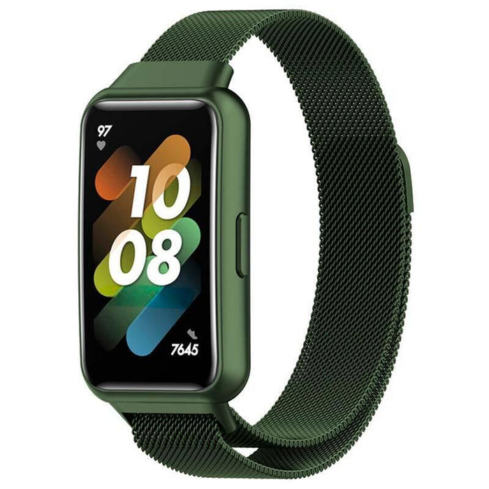 Correa Huawei Band 7 Milanesa Magnética Verde Bosque