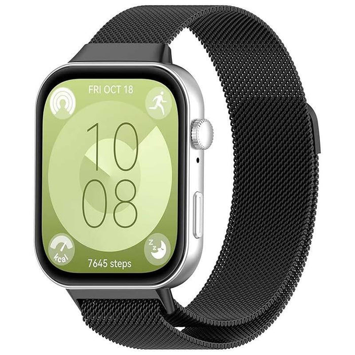 Correa Milanesa Magnética Huawei Watch Fit 3 Negro