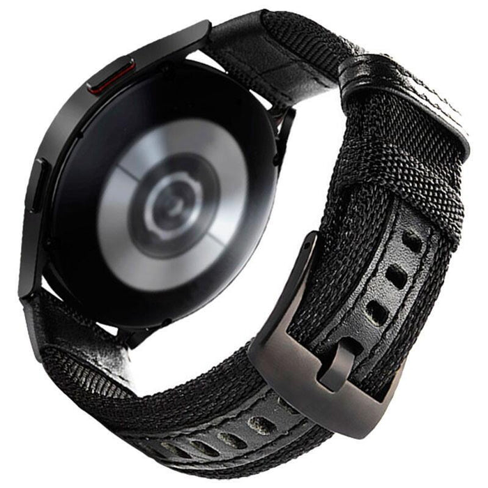 Correa Universal Nailon Ajustable 22mm Negra Para Smartwatch Xiaomi/Amazfit/Samsung/Huawei/Realme/Ticwatch