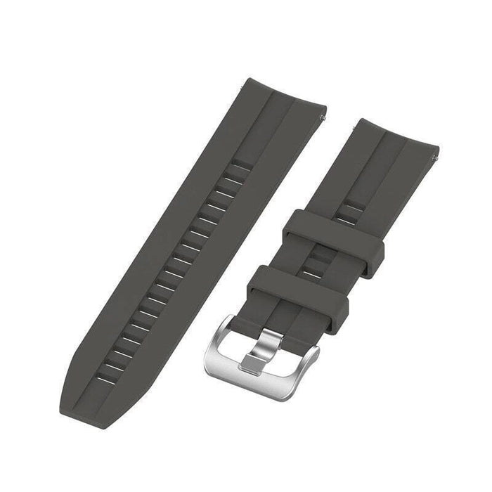 Correa Universal Silicona 22mm Para Smartwatch Xiaomi/Amazfit/Samsung/Huawei/Realme/Ticwatch (Gris)