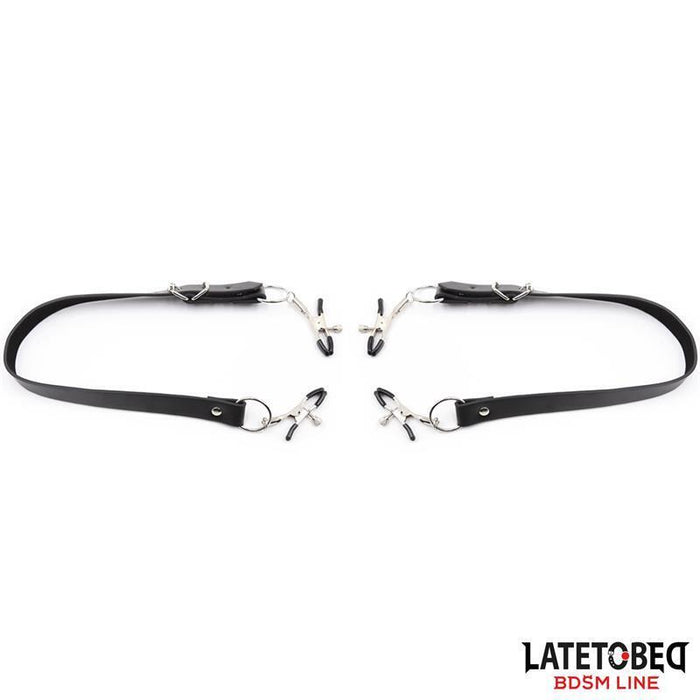 Correas De Bondage Para Piernas Con Pinzas Para Clítoris