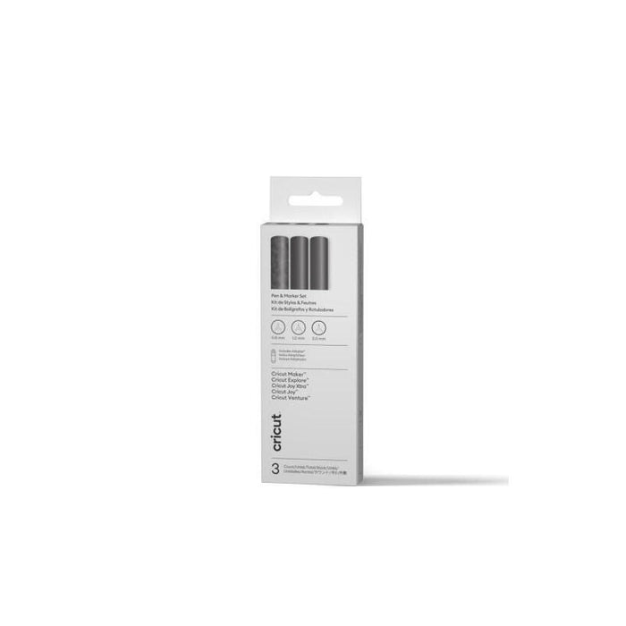 Cricut Rotuladores Metalizados Permanentes  De 1,0 Mm, Dorado/Plata/Cobre (3 Uds.) + Adaptador