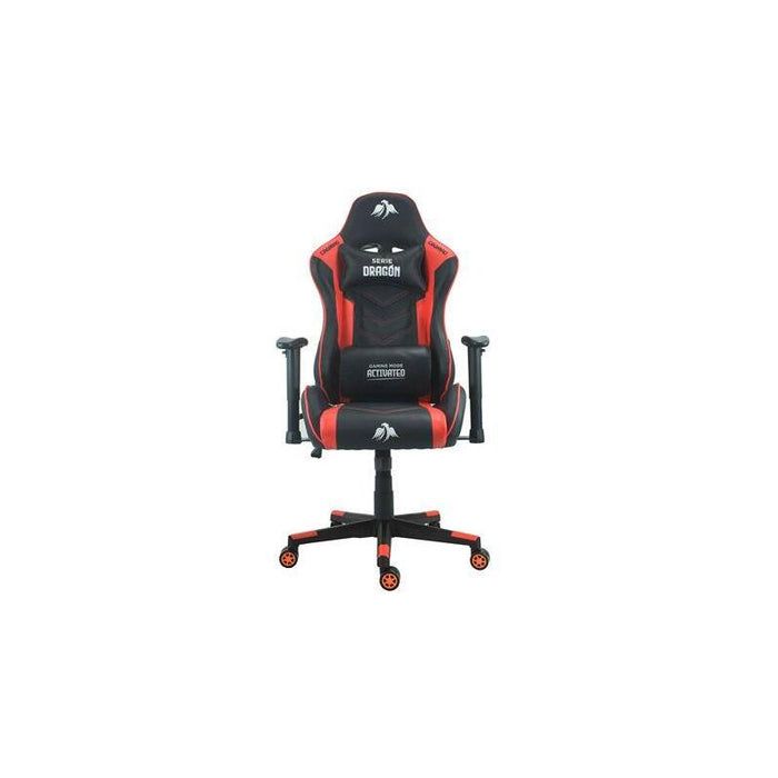 Cromad Silla Gaming Premium - Base De 350mm - Piston De Gas Clase 2 - Altura Regulable - Ruedas De Nailon De 60mm -