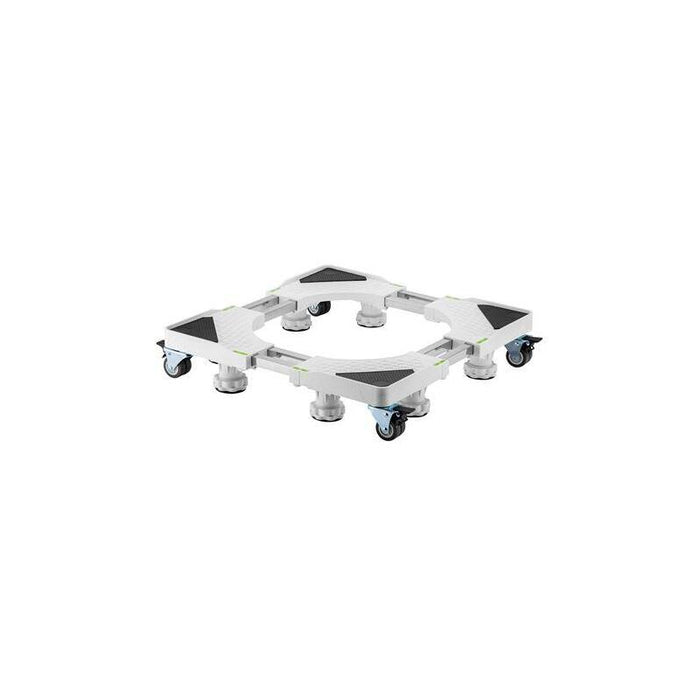 Cromad Soporte/Base Ajustable Serie Pro Con Ruedas Para Nevera Y Lavadoras - Color Blanco