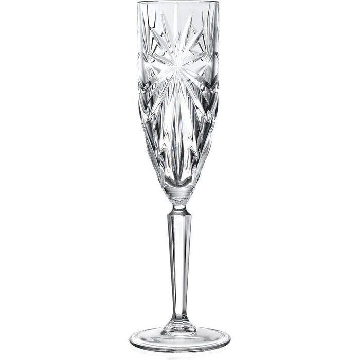 Crystal Champagne Glasses Rcr Oasis, 160 Ml, 6 Pcs.
