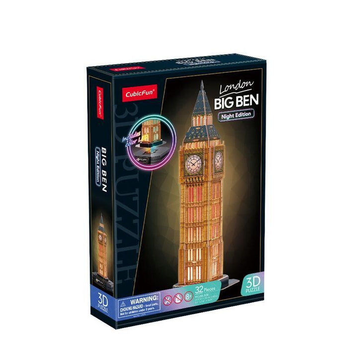Cubic Fun Puzzle 3d Big  Ben Night Version